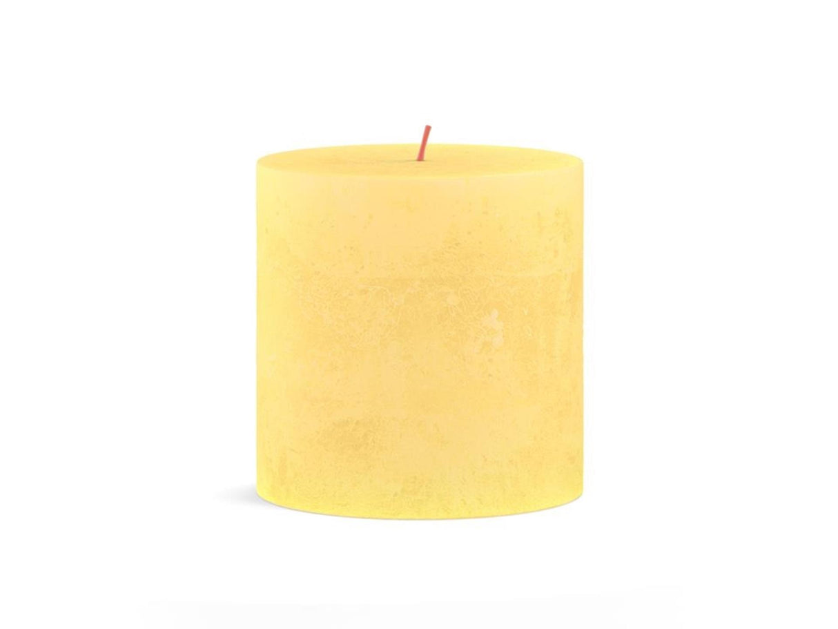 Bougie rustique Bolsius 100 100 jaune