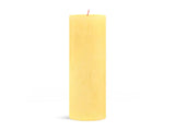 Bougie pilier Bolsius rustique 19 x 6,8 cm jaune soleil | 4 pièces