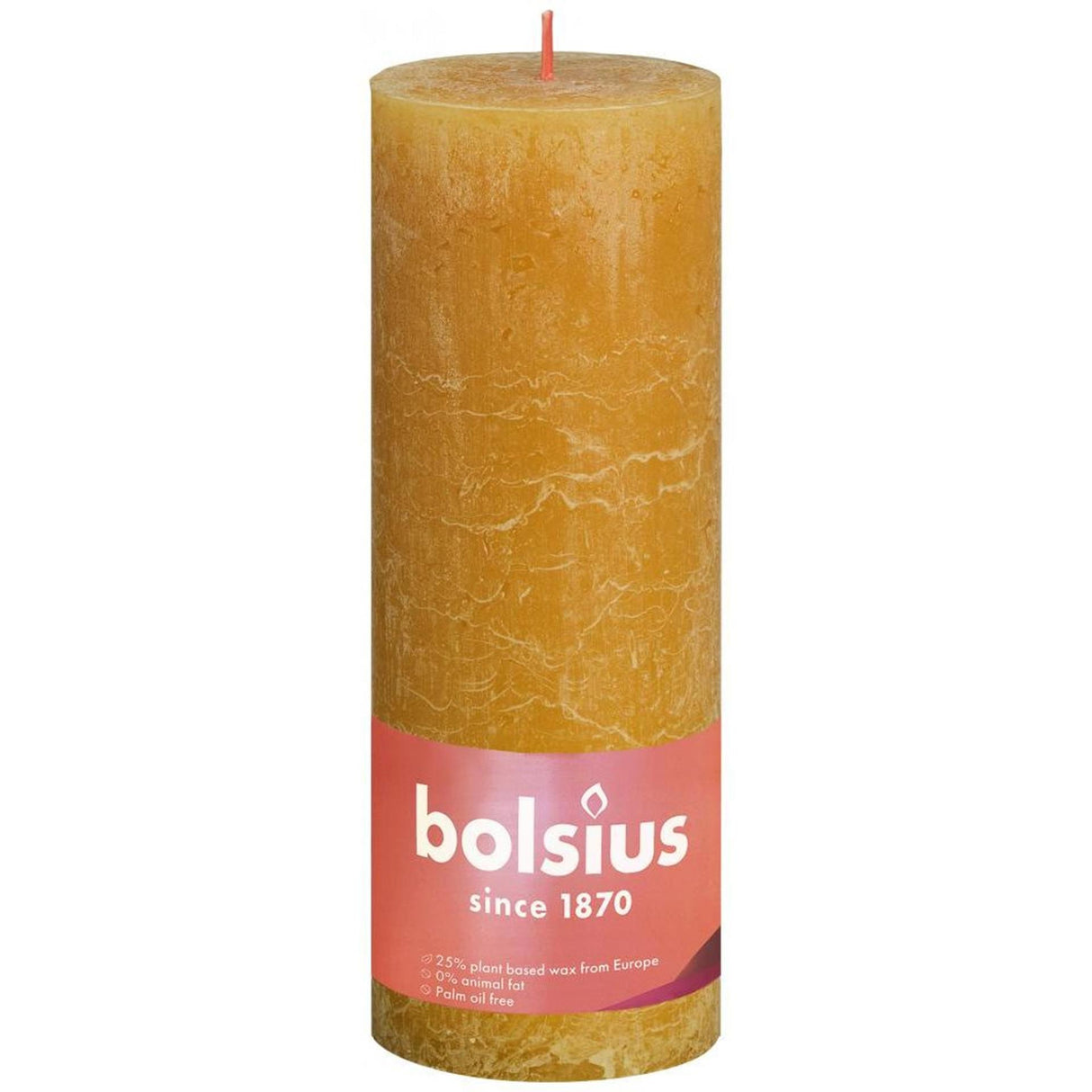 Bougie pilier rustique Bolsius 190 68 ocre