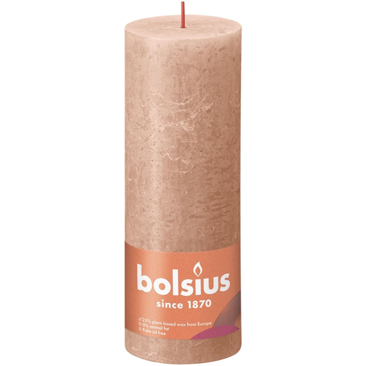 Bougie pilier Bolsius Bolsius Oslash au caramel crémeux ; 68 mm Hauteur 19 cm 85 heures de combustion