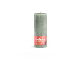 Bougie rustique Bolsius 190 68 vert jade