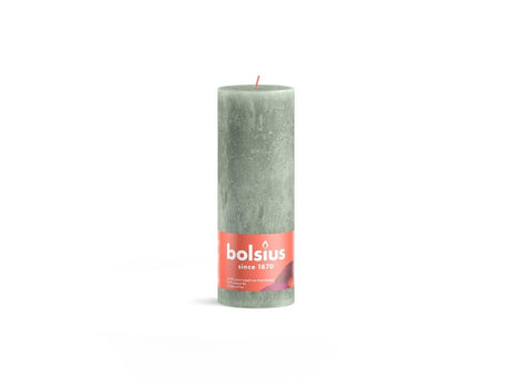 Bougie rustique Bolsius 190 68 vert jade