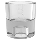 Bougeoir Bolsius en verre 2 en 1 rond