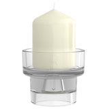 Support multiple en verre Bolsius rond