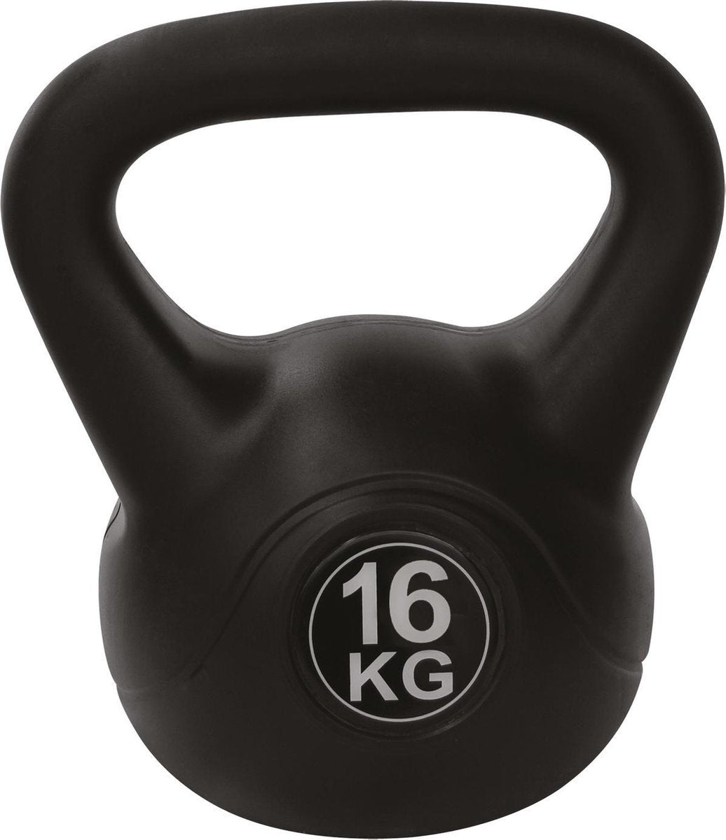 Tunturi pvc kettle bell - kettlebell - 16 kg - incl. gratis fitness app