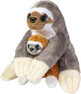 Peluche Lumo stars - paresseux caramel et café, 24cm