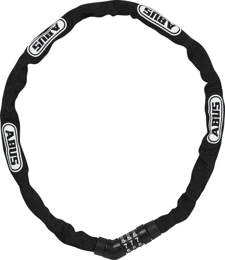 ABUS 4804C 75 Black Bicycle Chain Lock, 4 mm, 75 cm, verrouillage de la figure