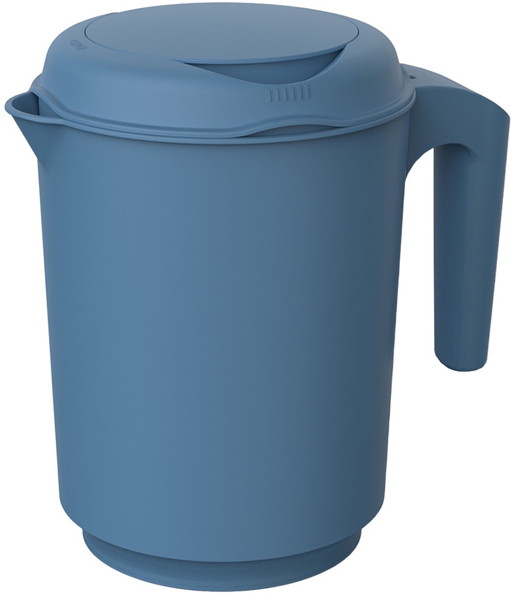 Rotho Fresh - gobelet mélangeur avec couvercle anti-éclaboussures - 1,5 litre - bleu horizon