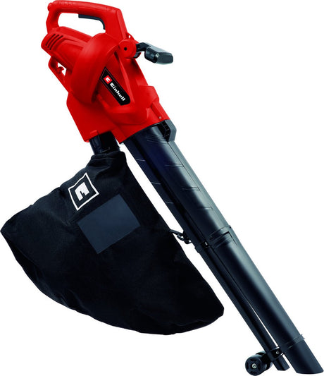 Souffleur de feuilles électrique Einhell - aspirateur GC-EL 3024 e - 3000 W - fonction soufflage-aspiration - sac de collecte 40 l - vitesse de soufflage : 240 km h - fonction de hachage : 10:1