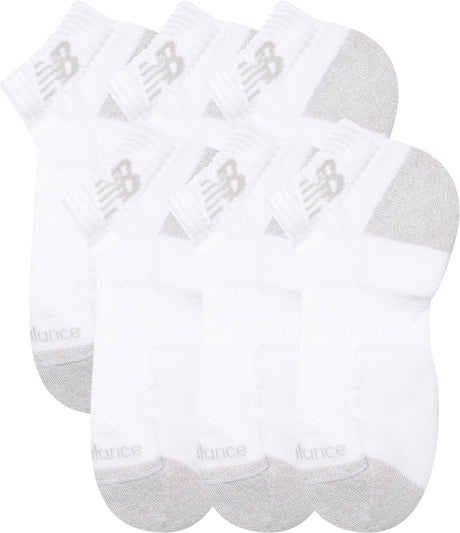 New balance active low cut chaussettes 6 pack chaussettes de sport unisexes - blanc