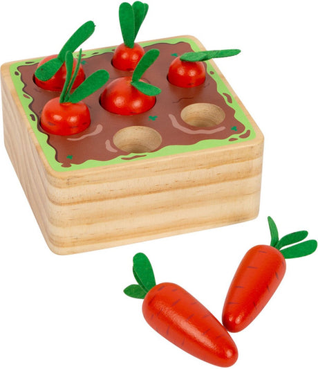 Small foot - ragoût en forme de carotte en bois, 8 pcs.
