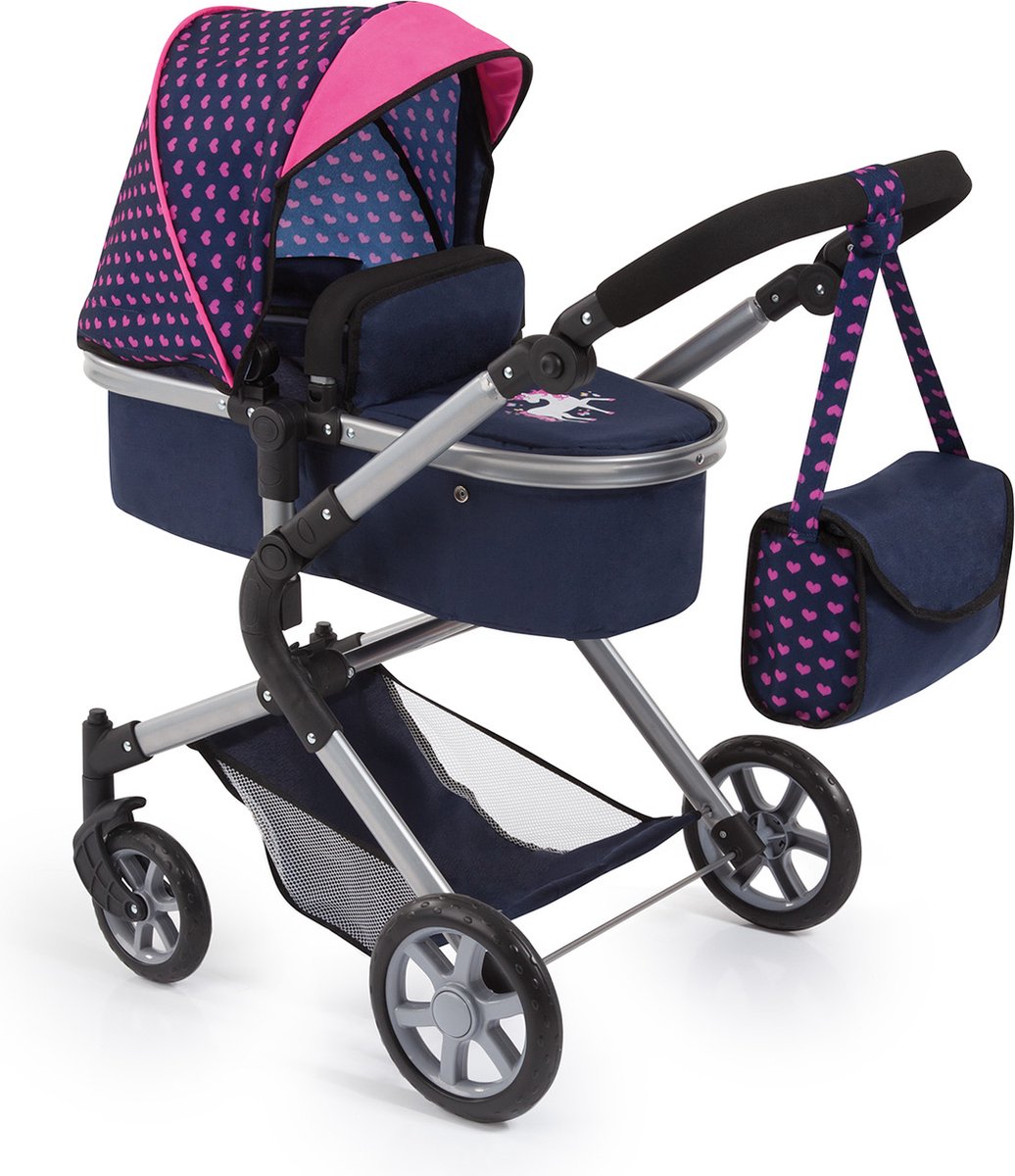 Bayer design - landau pour poupée city neo - bleu et rose