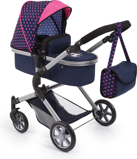Bayer design - landau pour poupée city neo - bleu et rose