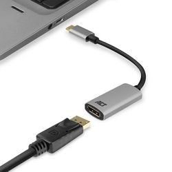 USB-C vers display port act ac7030 noir, gris 0,15 m