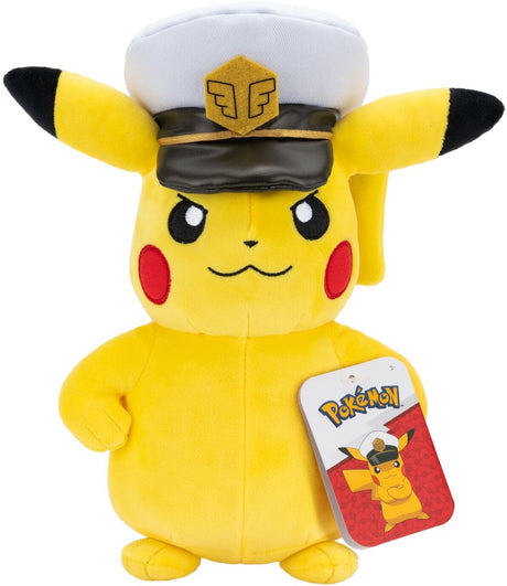 Pokémon Jazwares - peluche 20cm - capitaine pikachu