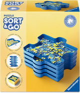 Ravensburger puzzle sort and go - trieur de puzzles - 8 pcs.
