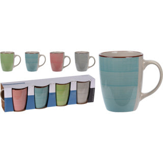 Ensemble de tasses en faïence 4pcs 270ml | 4 pièces
