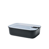 Mepal boîte de conservation alimentaire easyclip 1500 ml - nordique noir | 2 pièces