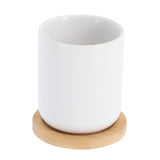 Bredemeijer tasse à thé umea 200ml blanc et dessous de verre set 2