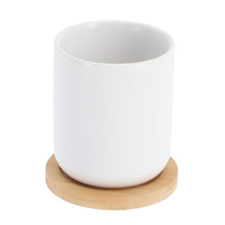 Bredemeijer tasse à thé umea 200ml blanc et dessous de verre set 2