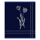 Ddddd torchon lisse 50x55 bleu | 6 pièces