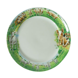 Assiette Wiebe van der zee 25 cm chèvre cochon wiebe | 6 pièces