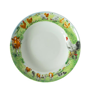 Wiebe van der Zee assiette profonde 23 cm vache poulet wiebe