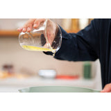 Tasse à mesurer en verre 500ml avec couvercle sauge nordique | 4 pièces