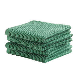 Ddddd torchon basic vert 30 x 30 cm set 4 | 2 pièces