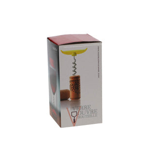 Tasse à vin avec ouvre-bouteille 350 ml jaune | 2 pièces