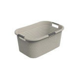 Panier à linge Rotho country 40l cappuccino