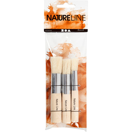 Société Creativ https : www.ccobby.nl brosses de tamponnage-l-10-cm-b-11-17-mm-d-11-14-17-mm-round-3-piece-1-box