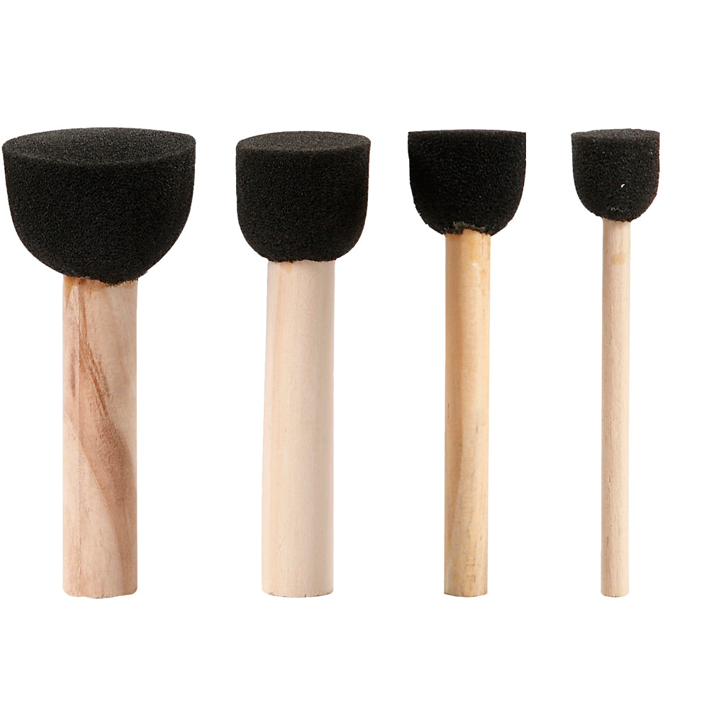 Bâtons de tampon en mousse, 4 pcs.