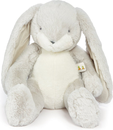 Bunnies by the bay grignoter lapin - peluche - détails brodés - 38 cm - gris