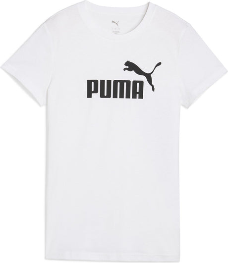 Puma ess non. T-shirt de sport femme 1 logo tee - blanc