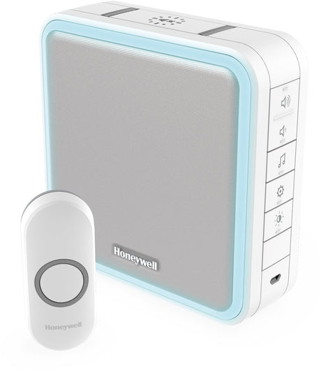 Honeywell home honeywell gong halogène portable sans fil 200m blanc dc915n
