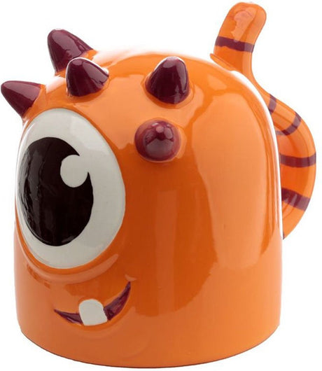 Tasse en céramique monstre orange Monstarz à l’envers
