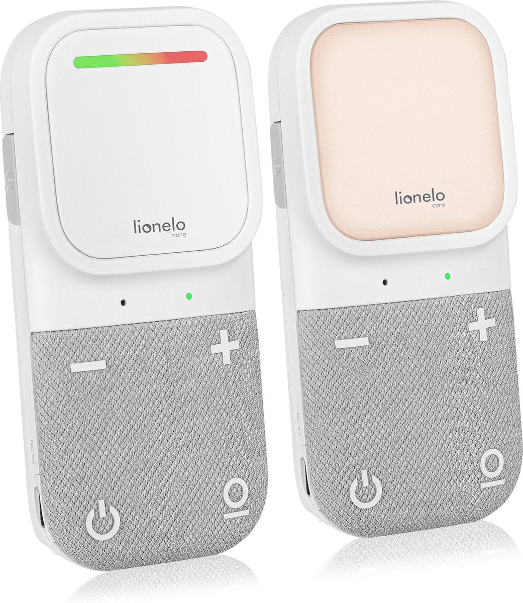 Babyphone numérique Lionelo Babyline 2.2 - communication bidirectionnelle - portée jusqu'à 400 m - signal sécurisé FHSS - veilleuse - indicateur sonore LED - récepteur portable avec clip - contrôle du volume - babyphone compact et fiable