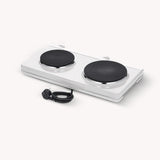 Plaque de cuisson double Severin 2500w blanc dk 1042