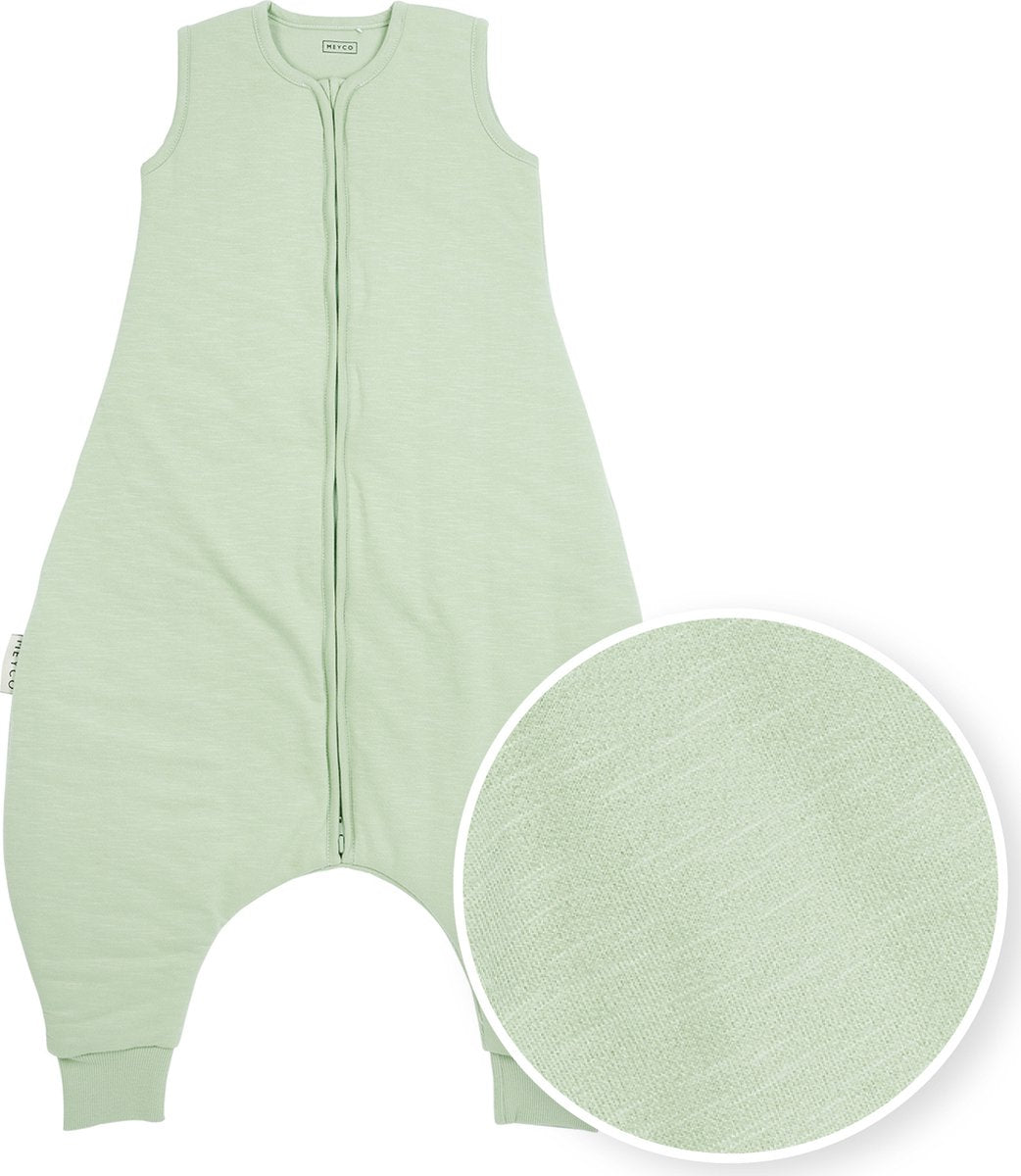 Meyco baby slub baby winter sleep global jumper - vert tendre - 104 cm - 2,0 tog