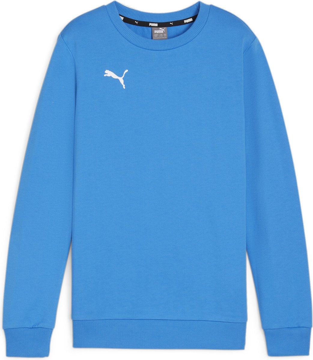 Puma teamgoal casuals ras du cou sweat jr garçons pull de sport - ignite bleu-blanc