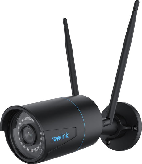 Reolink W320-B - Caméra de sécurité extérieure 5 MP, WiFi 2,4 5 GHz, détection de personnes, véhicules, animaux, vision nocturne à 30 mètres