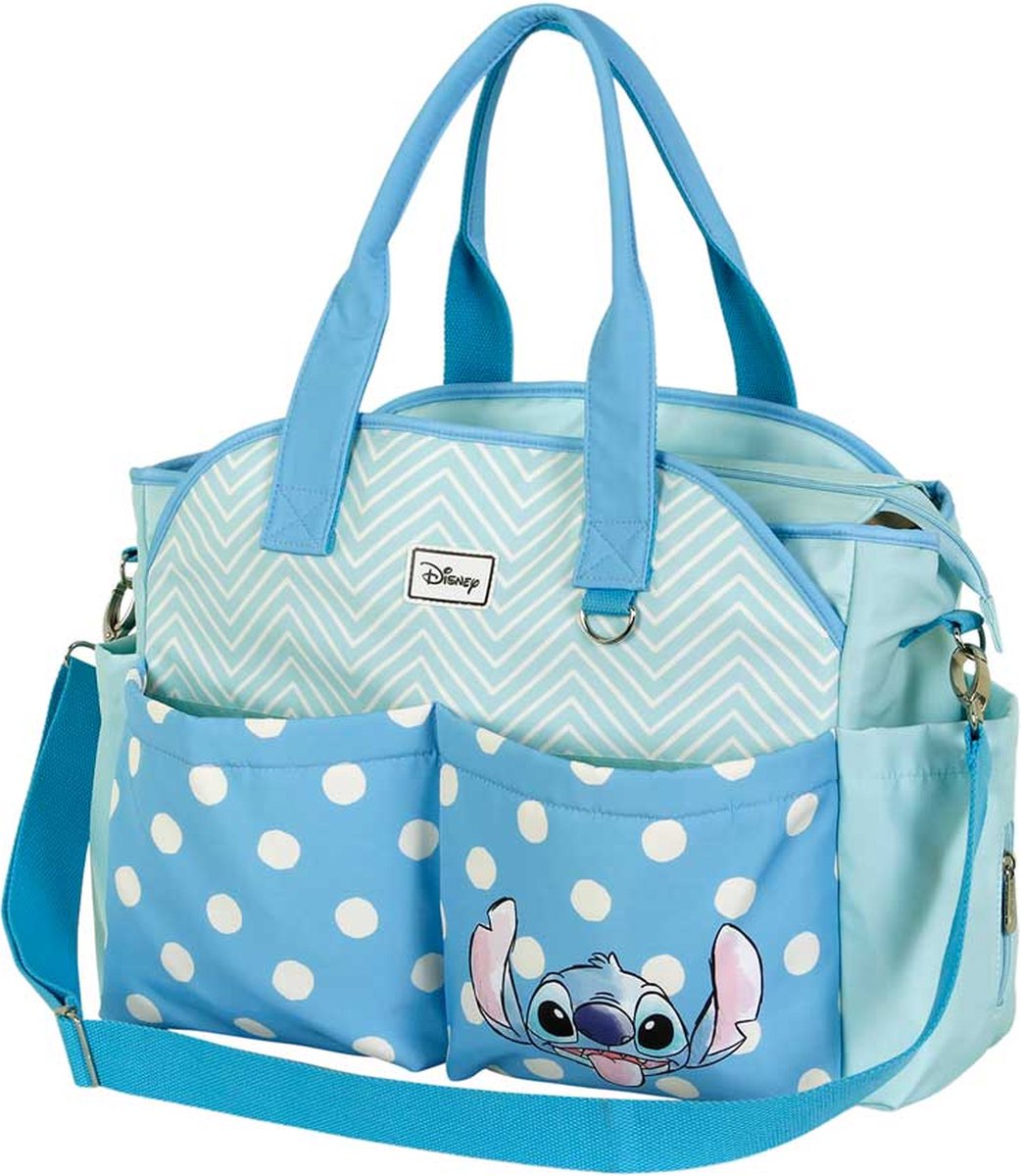 Charactermania - Disney - Lilo et Stitch - sac bébé - sac à langer pratique pour la poussette - bleu