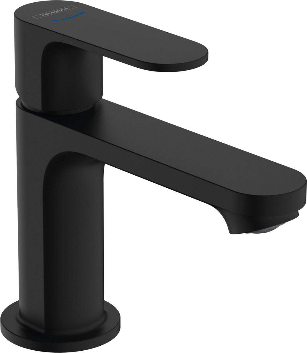 Hansgrohe rebris s - robinet de toilette - commande à levier unique - sans vidage - taille 80 mm - pour eau froide - noir mat