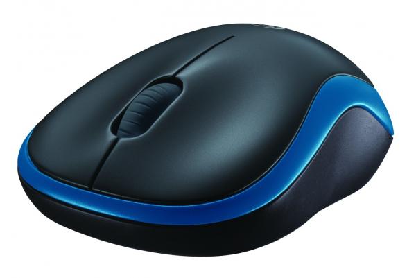 Souris optique sans fil Logitech m185 bleue [rf 2,4 GHz, 1000 dpi, 3 boutons, aa, 10 m]