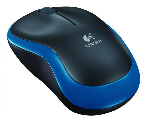 Souris optique sans fil Logitech m185 bleue [rf 2,4 GHz, 1000 dpi, 3 boutons, aa, 10 m]