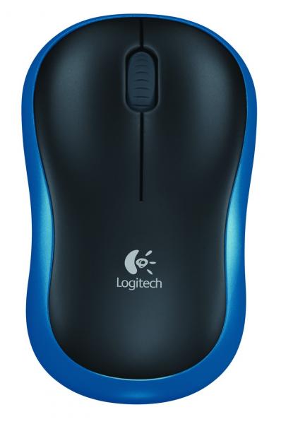 Souris optique sans fil Logitech m185 bleue [rf 2,4 GHz, 1000 dpi, 3 boutons, aa, 10 m]
