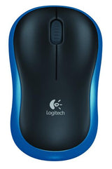 Souris optique sans fil Logitech m185 bleue [rf 2,4 GHz, 1000 dpi, 3 boutons, aa, 10 m]