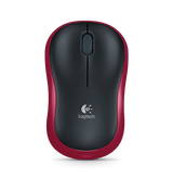 Logitech Logitech M185 Wireless Mouse Optical Red [RF 2,4 GHz, 1000 dpi, 3-Button, AA, 10M]