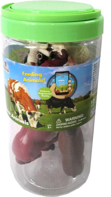 Introduction aux animaux de la ferme Simba dans un tonneau
